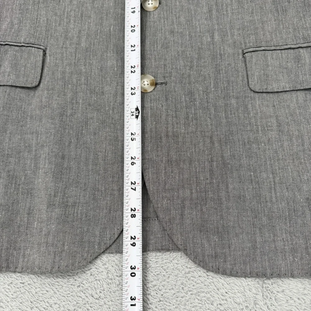 J.Crew Ludlow Blazer Men 42S Gray Somelos Unstructured Cotton Stretch Sport Coat